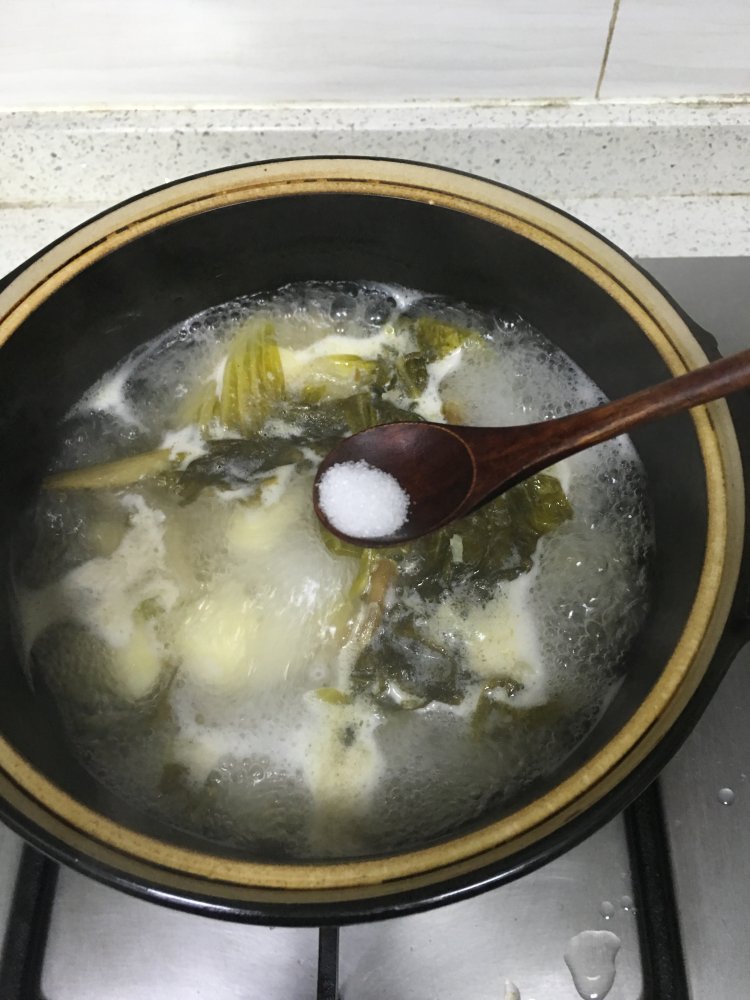 茨菰咸菜汤步骤10