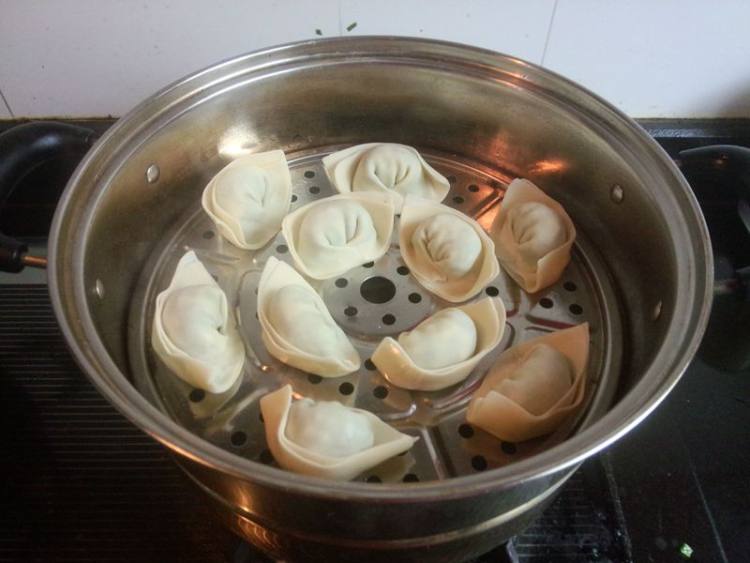 青菜鸡蛋蒸素馄饨步骤13