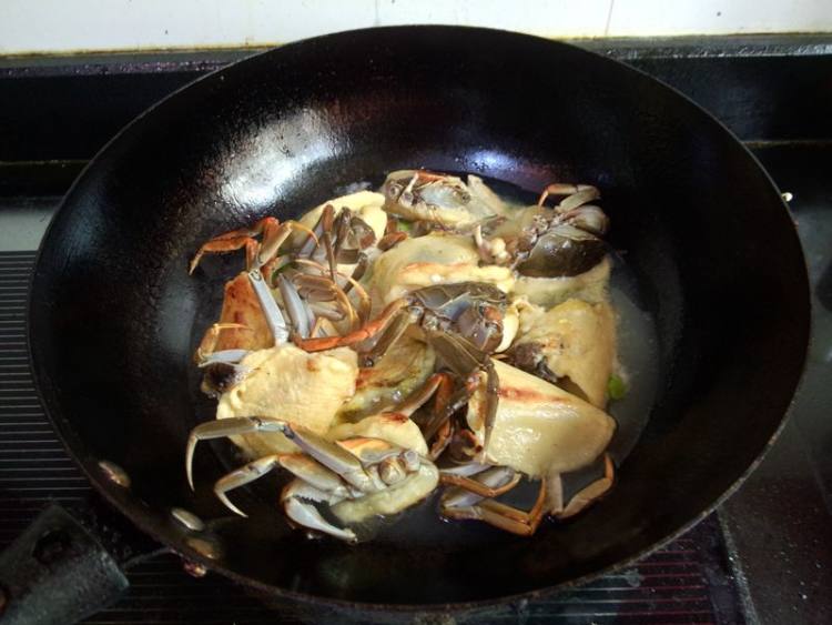 毛豆子面拖蟹步骤10