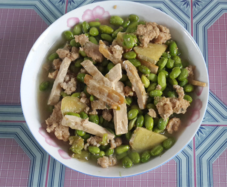 香干毛豆子步骤8