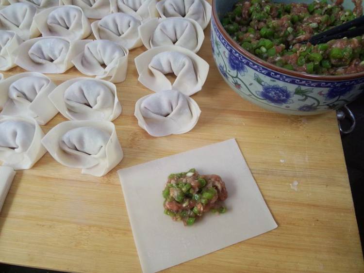 豇豆肉馅生煎馄饨步骤10