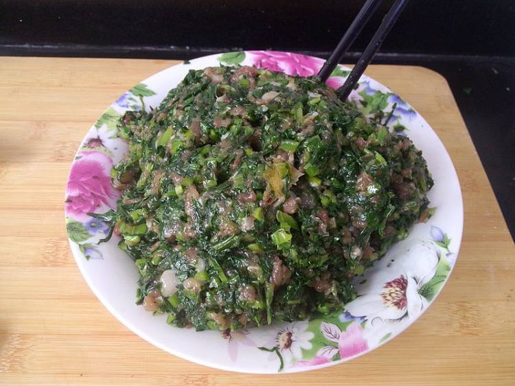 莴笋叶肉馅饺子步骤9