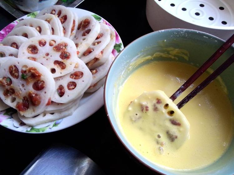 炸藕饼步骤7