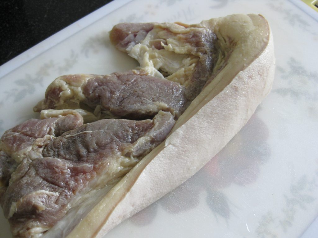 清蒸咸肉步骤1