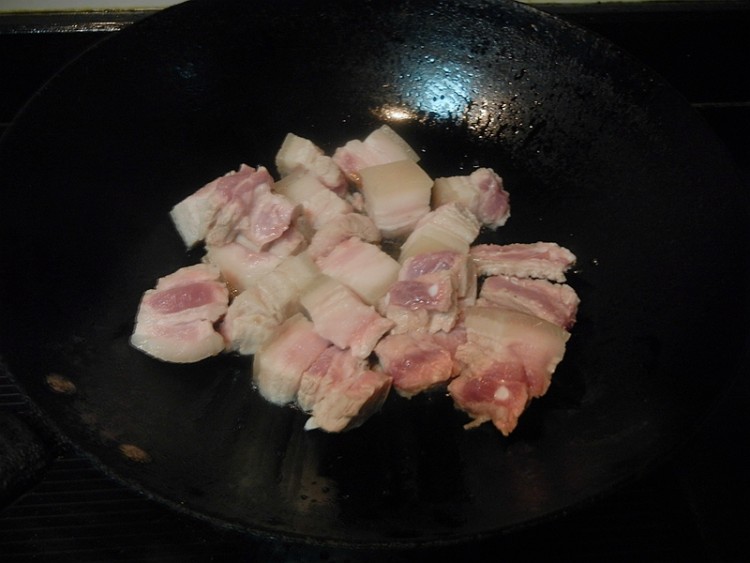 加饭酒焖勒条肉步骤4