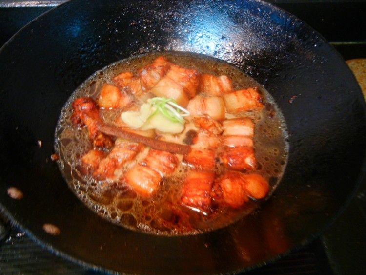 加饭酒焖勒条肉步骤8