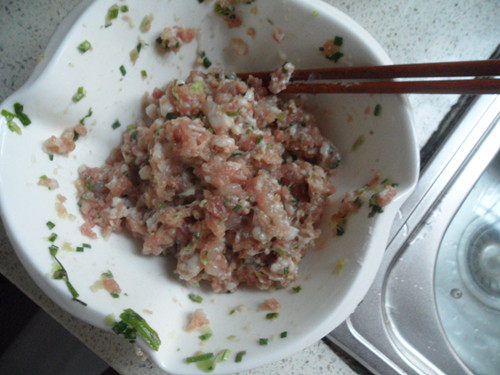 肉圆毛豆子步骤3