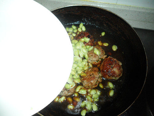 肉圆毛豆子步骤9