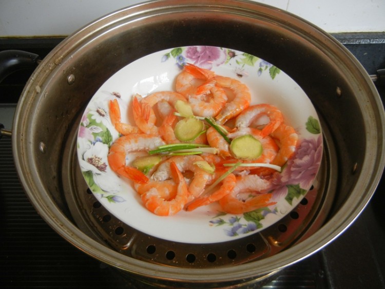 清蒸虾干步骤8