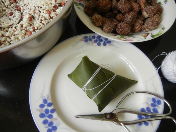 桂花红豆蜜枣粽步骤11