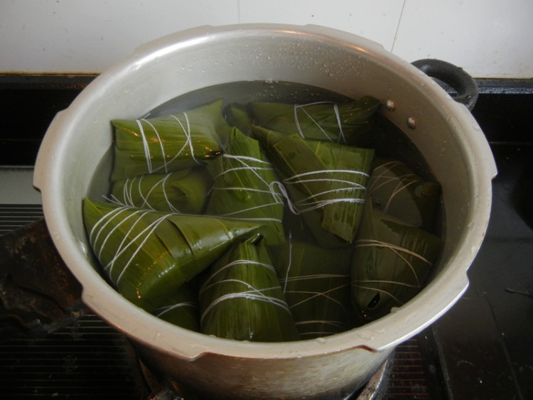 桂花红豆蜜枣粽步骤12