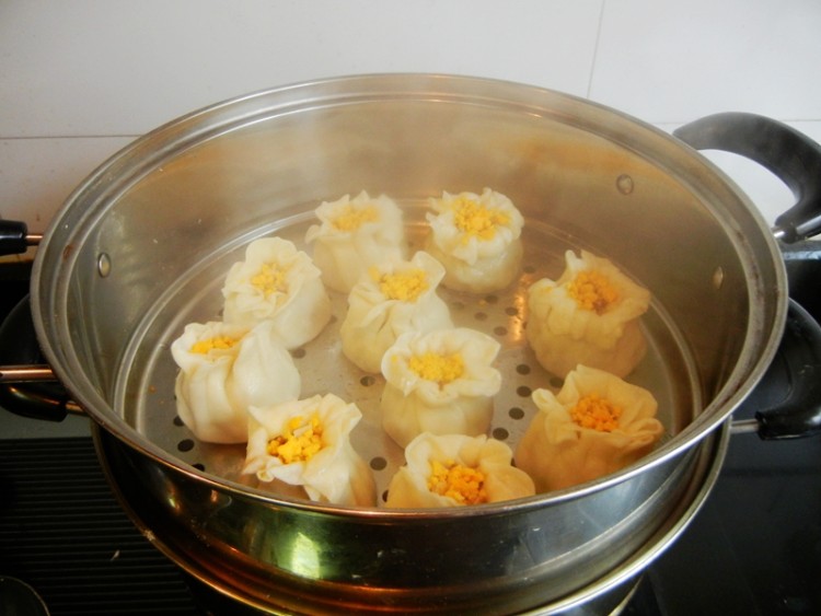 蟹黄烧麦步骤21