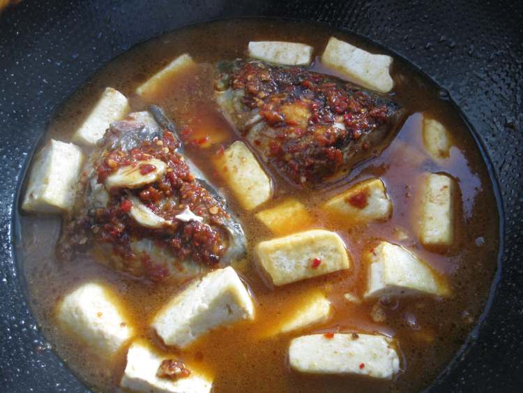 鱼头豆腐步骤13