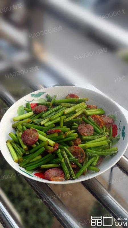 香肠炒蒜苔
