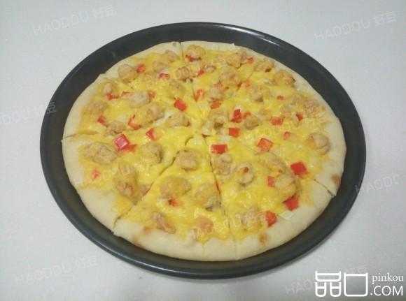 芝士脆鸡披萨