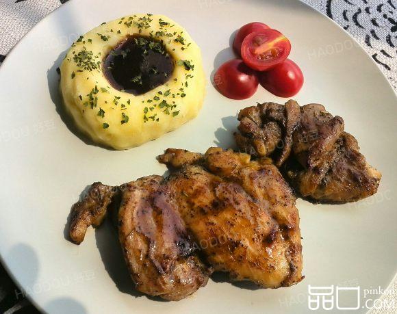 黑椒香烤鸡腿