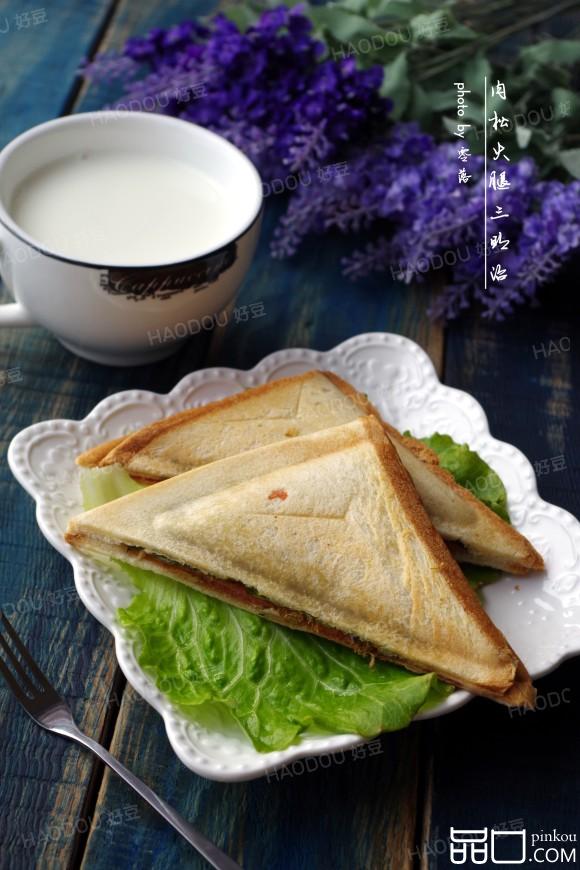 肉松火腿三明治