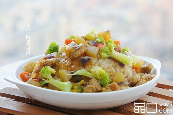 黄咖喱鸡肉饭