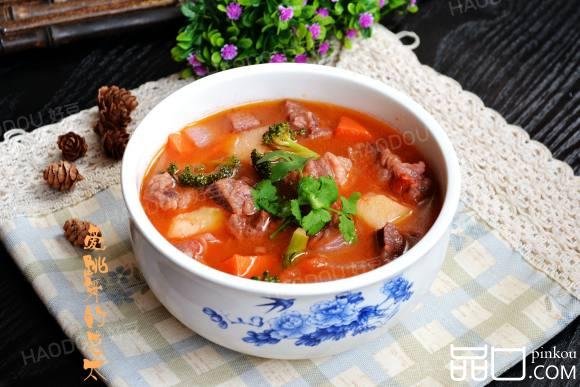 杂蔬小牛腩浓汤