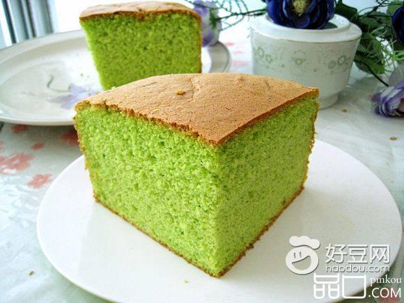 八寸菠菜戚风蛋糕