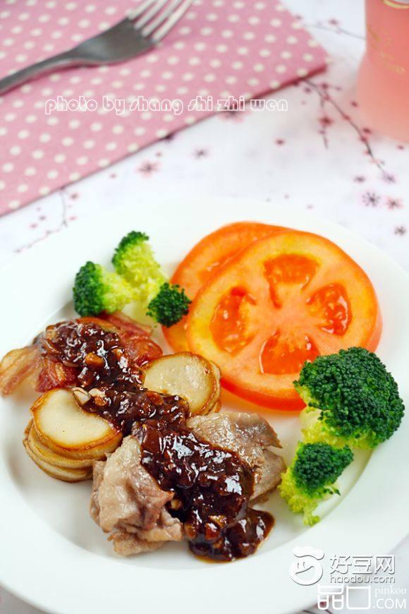黑椒培根杏鲍菇肥牛