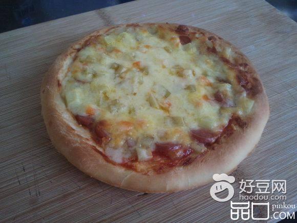 虾仁火腿比萨
