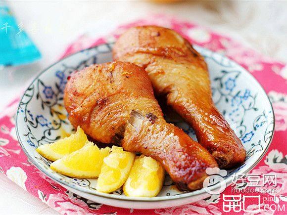 橙香烤鸡腿