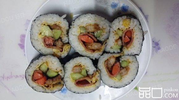 培根虾仁寿司