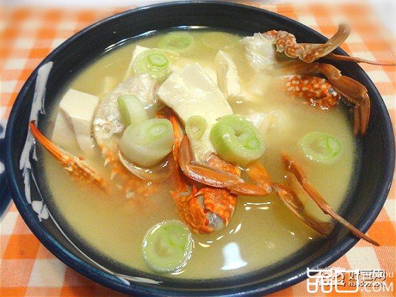 螃蟹豆腐味噌汤