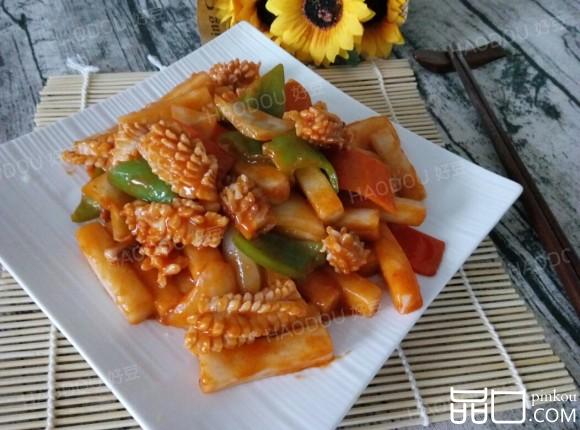 鱿鱼炒年糕
