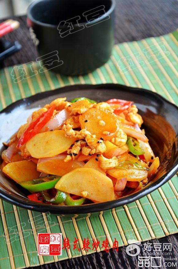 韩式香辣炒鸡肉