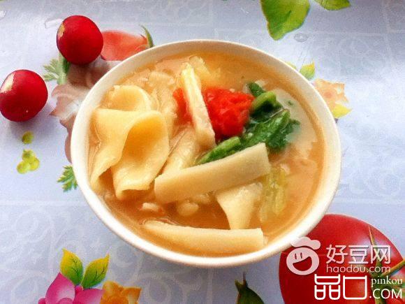 年糕面片蔬菜汤