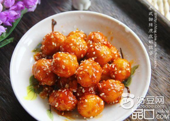 泰式甜辣虎皮鹌鹑蛋