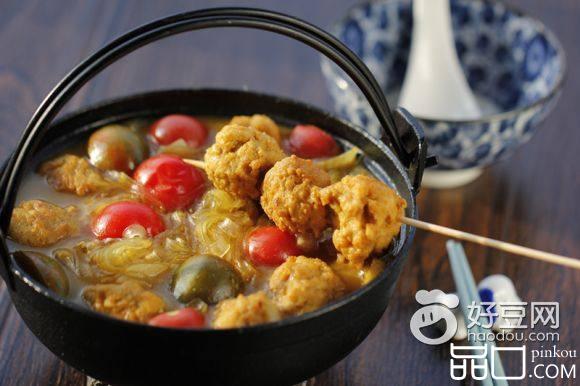 咖喱丸子粉丝煲