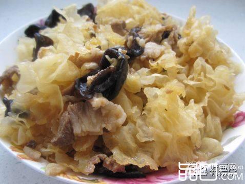 肉片炒双耳