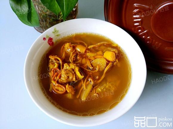 虫草花干贝排骨汤