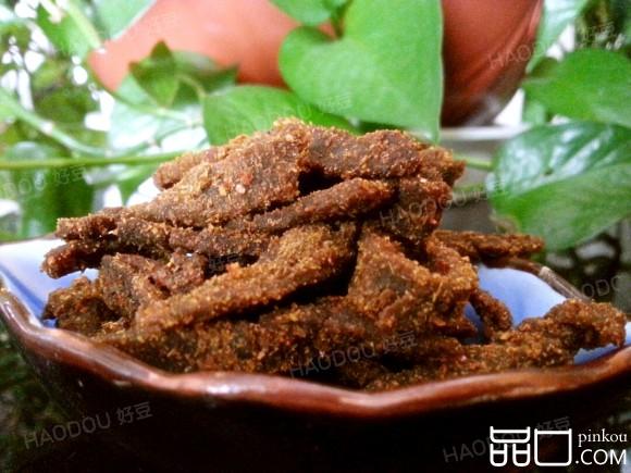 自制香辣牛肉条