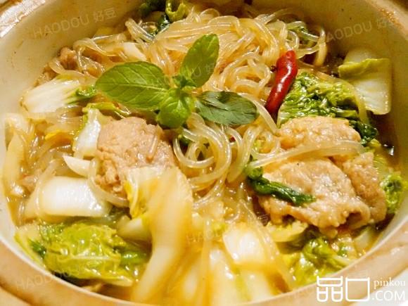 砂锅白菜炖粉丝