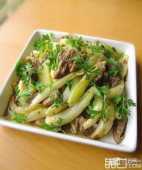 茴香头炒羊肩肉