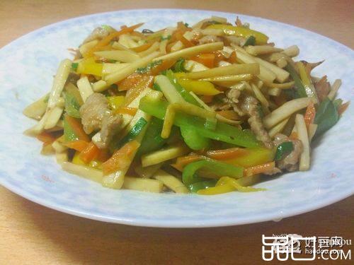 辣椒杏鲍菇炒肉