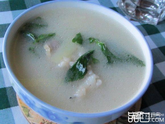 薄荷味土豆咸肉汤
