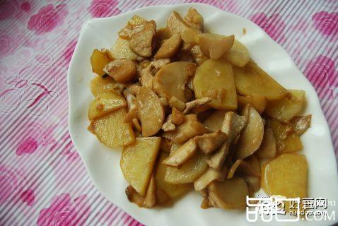 土豆杏鲍菇炒肉丝