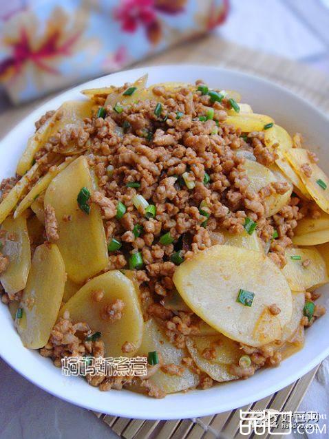 肉末炒土豆片