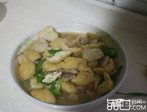 肉焖油豆腐