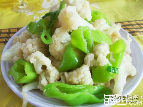 青椒炒菜花