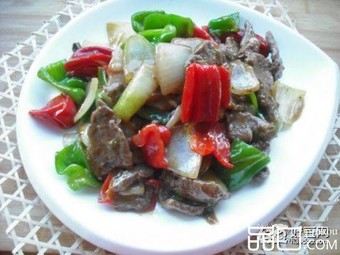 牛肉片炒青红椒