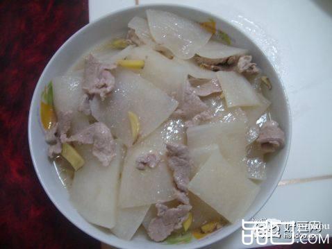 肉片白萝卜