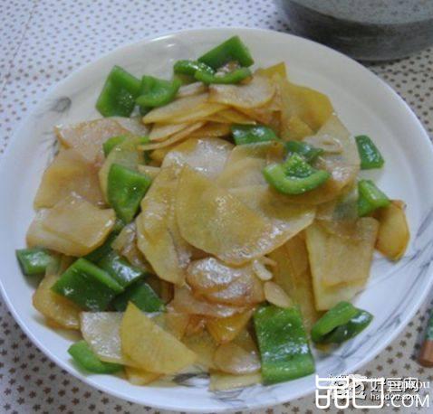 青椒炒土豆片