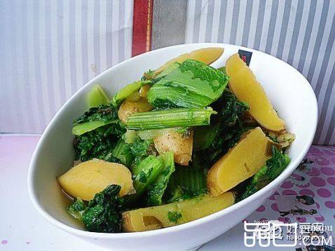 小白菜炖土豆