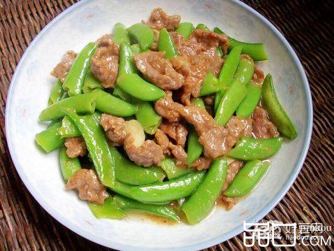 豌豆荚炒牛肉